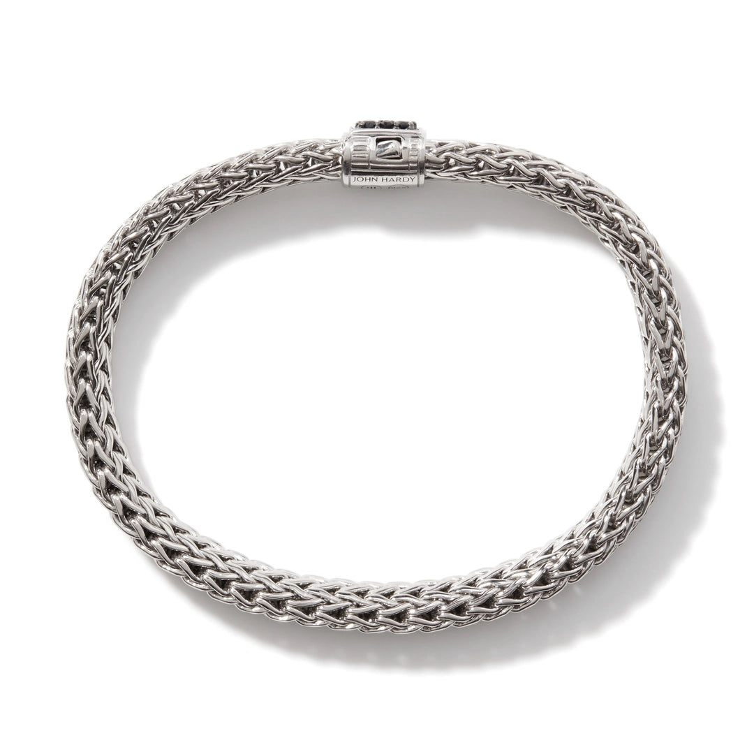 Icon Bracelet, Sterling Silver, Pave, 6.5MM