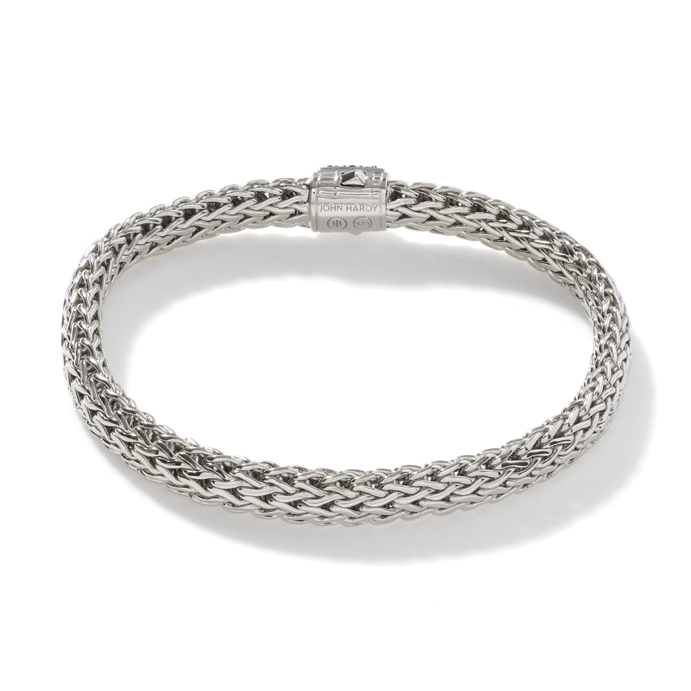 Icon Bracelet, Sterling Silver, Pave, 6.5MM