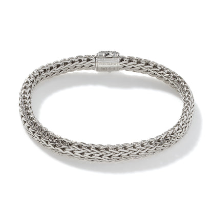 Icon Bracelet, Sterling Silver, Pave, 6.5MM