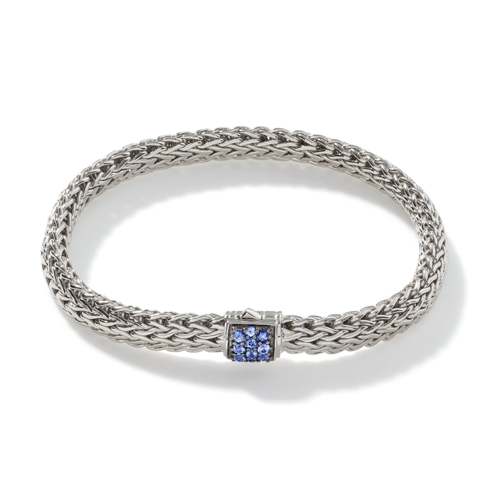 Icon Bracelet, Sterling Silver, Pave, 6.5MM