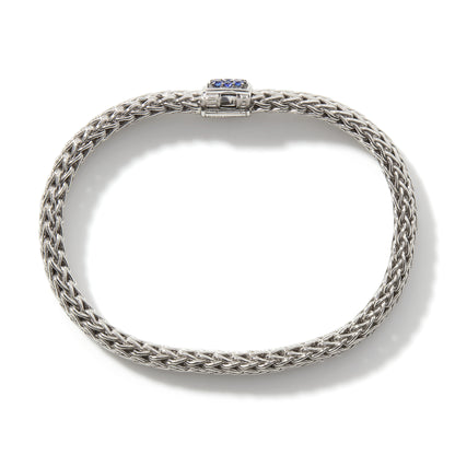 Icon Bracelet, Sterling Silver, Pave, 6.5MM