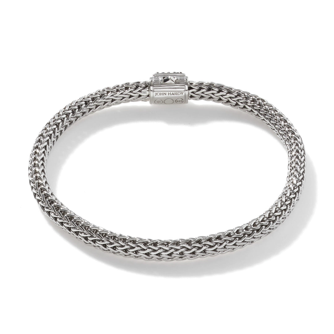 Icon Bracelet, Sterling Silver, Pave, 5MM