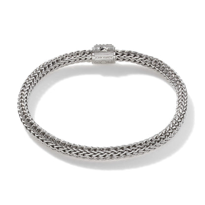 Icon Bracelet, Sterling Silver, Pave, 5MM