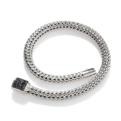 Icon Bracelet, Sterling Silver, Pave, 5MM