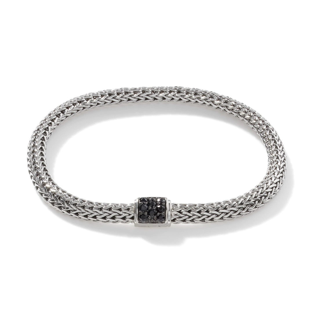 Icon Bracelet, Sterling Silver, Pave, 5MM