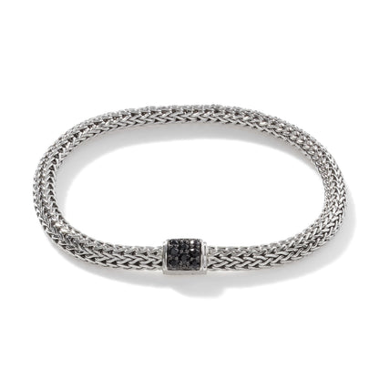 Icon Bracelet, Sterling Silver, Pave, 5MM