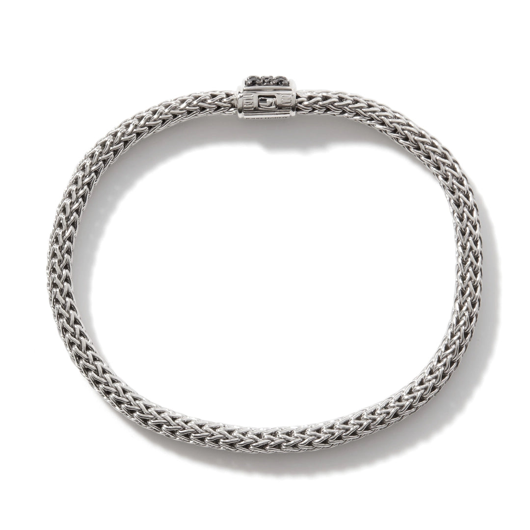 Icon Bracelet, Sterling Silver, Pave, 5MM