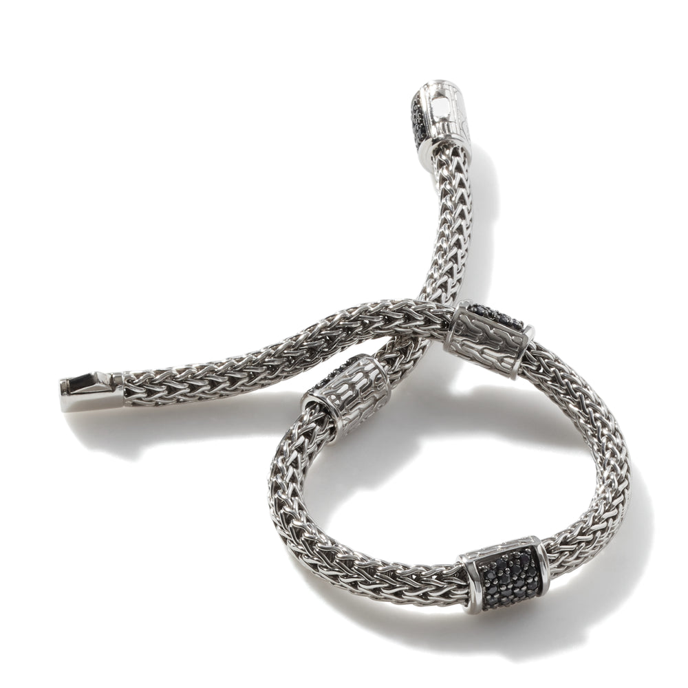 Icon Bracelet, Sterling Silver, Pave, 5MM
