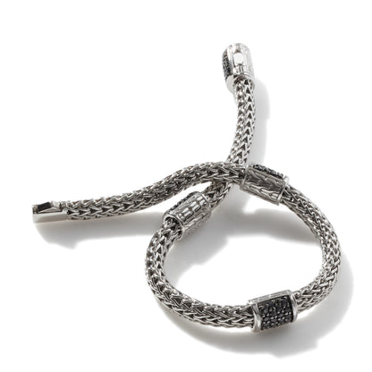 Icon Bracelet, Sterling Silver, Pave, 5MM