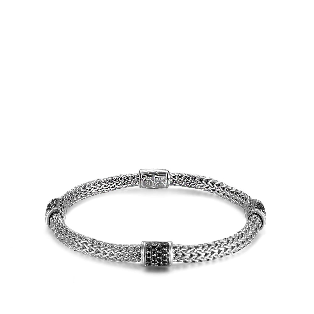 Icon Bracelet, Sterling Silver, Pave, 5MM