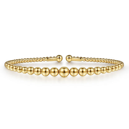 14K Yellow Gold Bujukan Open Bangle