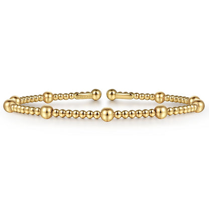 14K Yellow Gold Bujukan Split Bangle