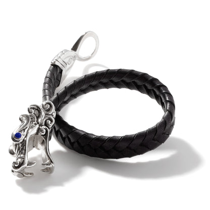 Naga Bracelet in Leather, SterlingSilver