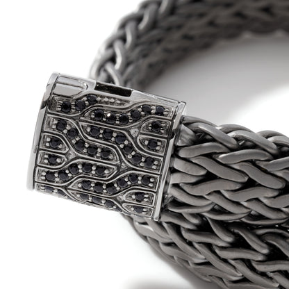 Icon Bracelet, Dark Silver, Pave, 11MM