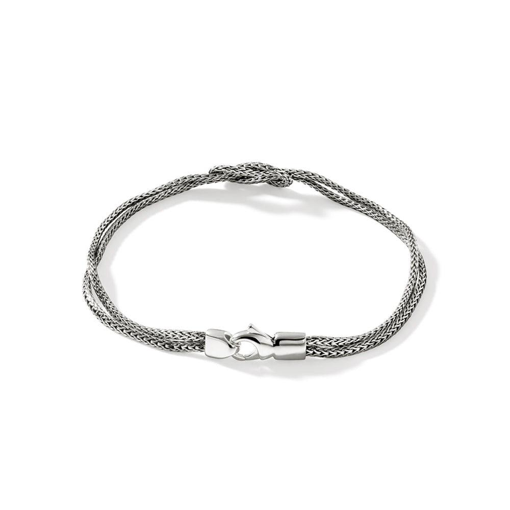 Love Knot Bracelet, Sterling Silver, 3.6MM