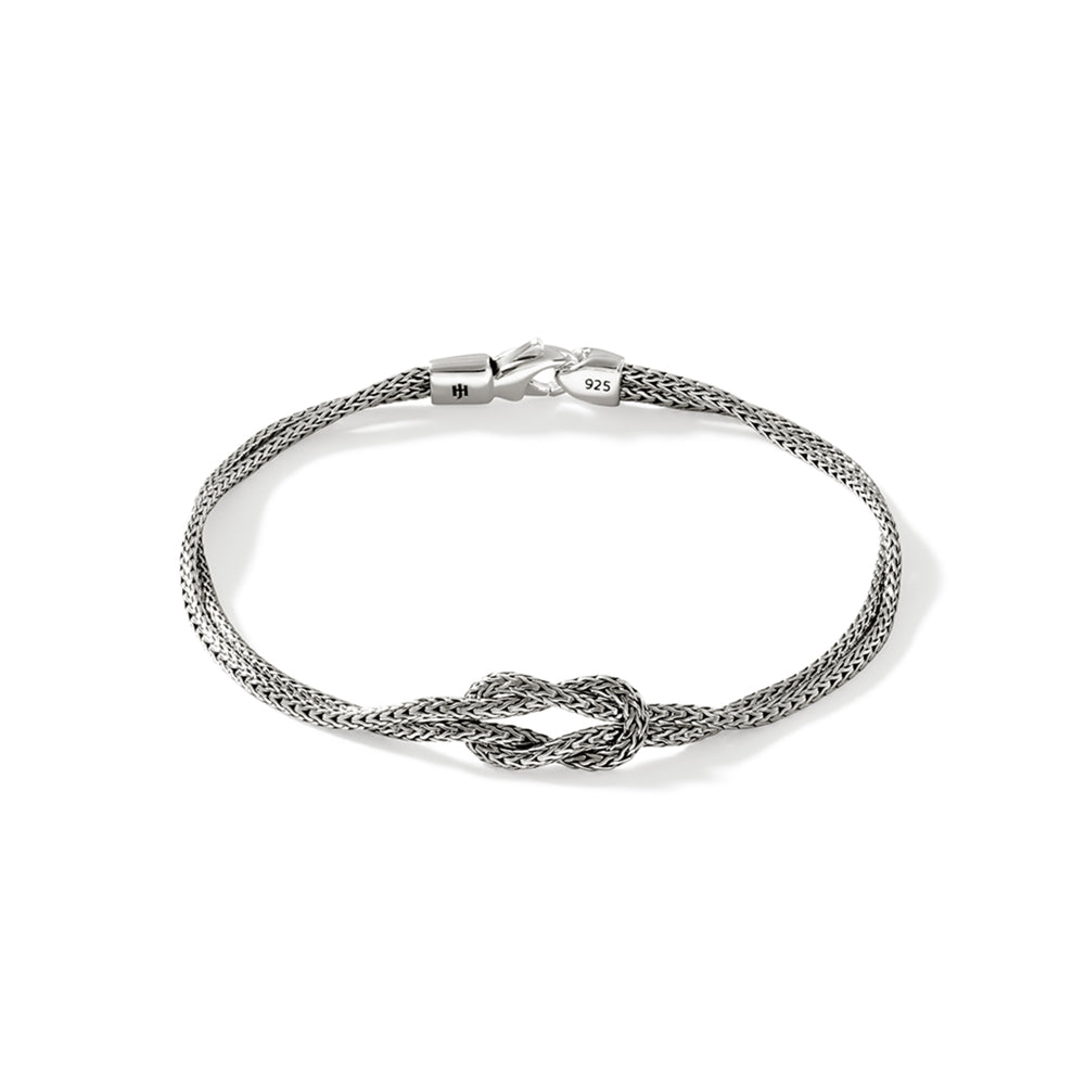 Love Knot Bracelet, Sterling Silver, 3.6MM