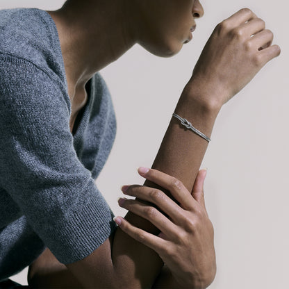 Love Knot Bracelet, Sterling Silver, 3.6MM