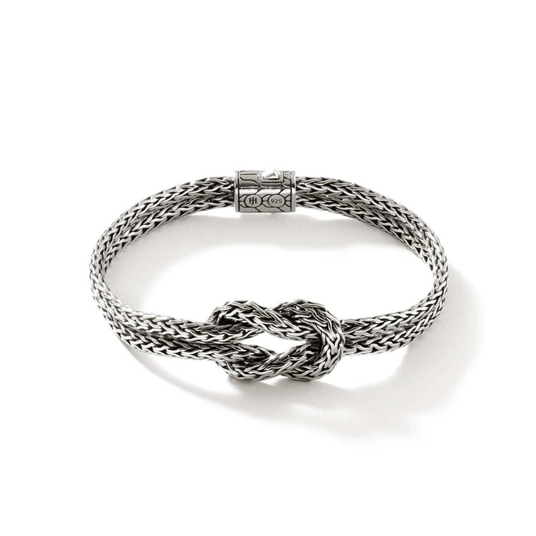 Love Knot Bracelet, Sterling Silver, 7MM