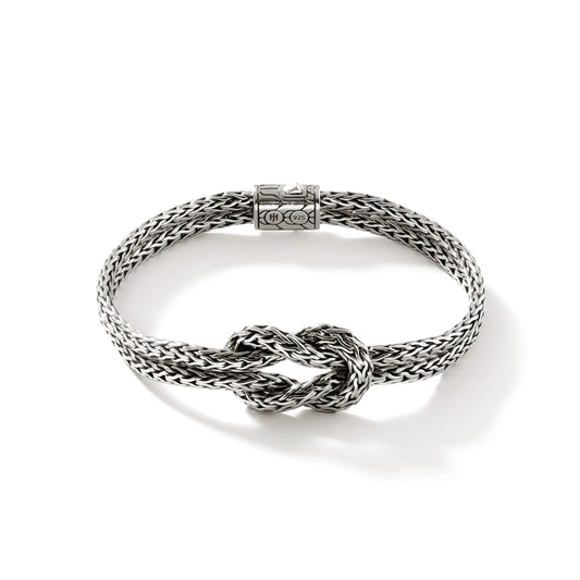 Love Knot Bracelet, Sterling Silver, 7MM