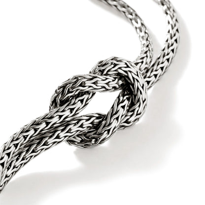 Love Knot Bracelet, Sterling Silver, 7MM
