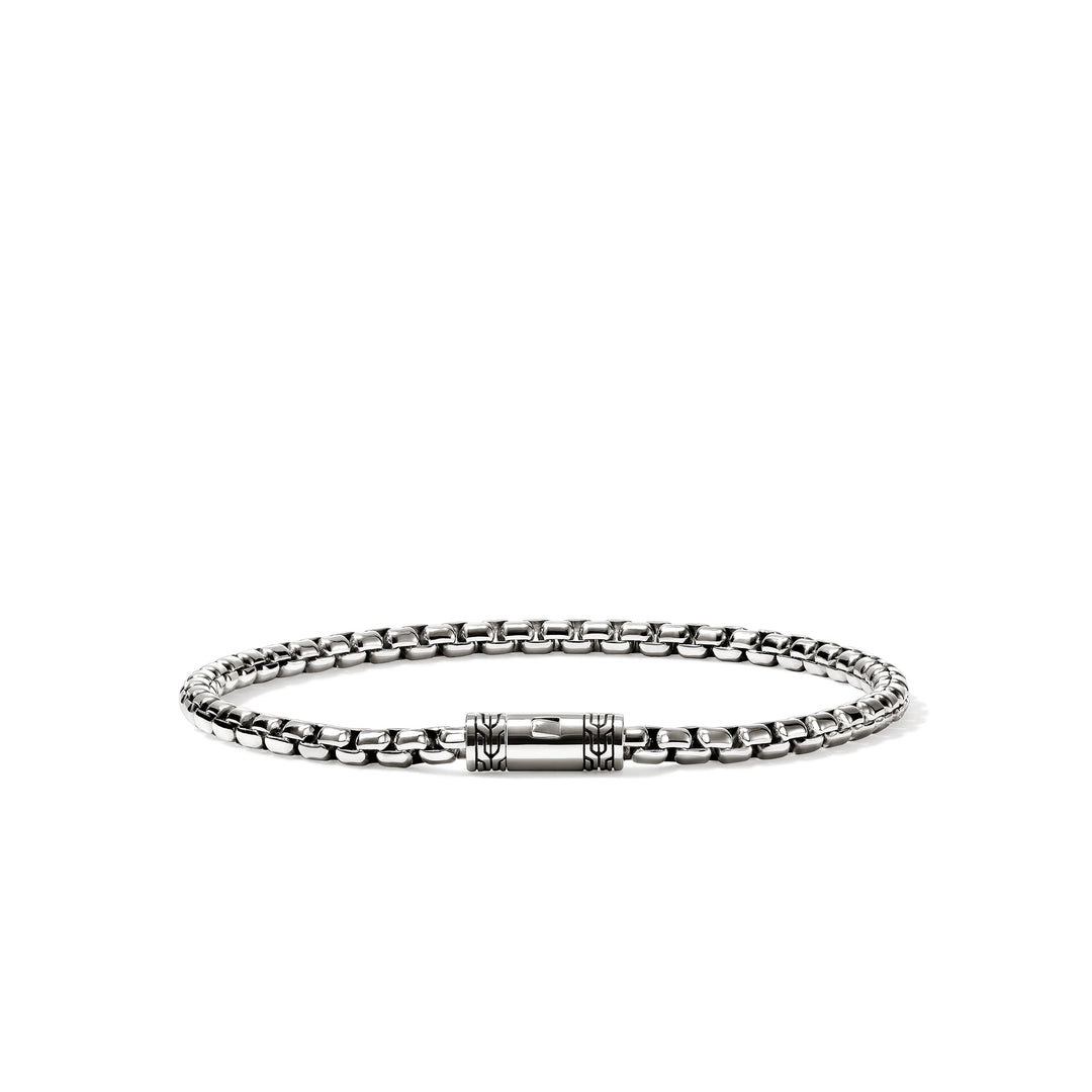Box Chain Bracelet, Sterling Silver, 3.7MM