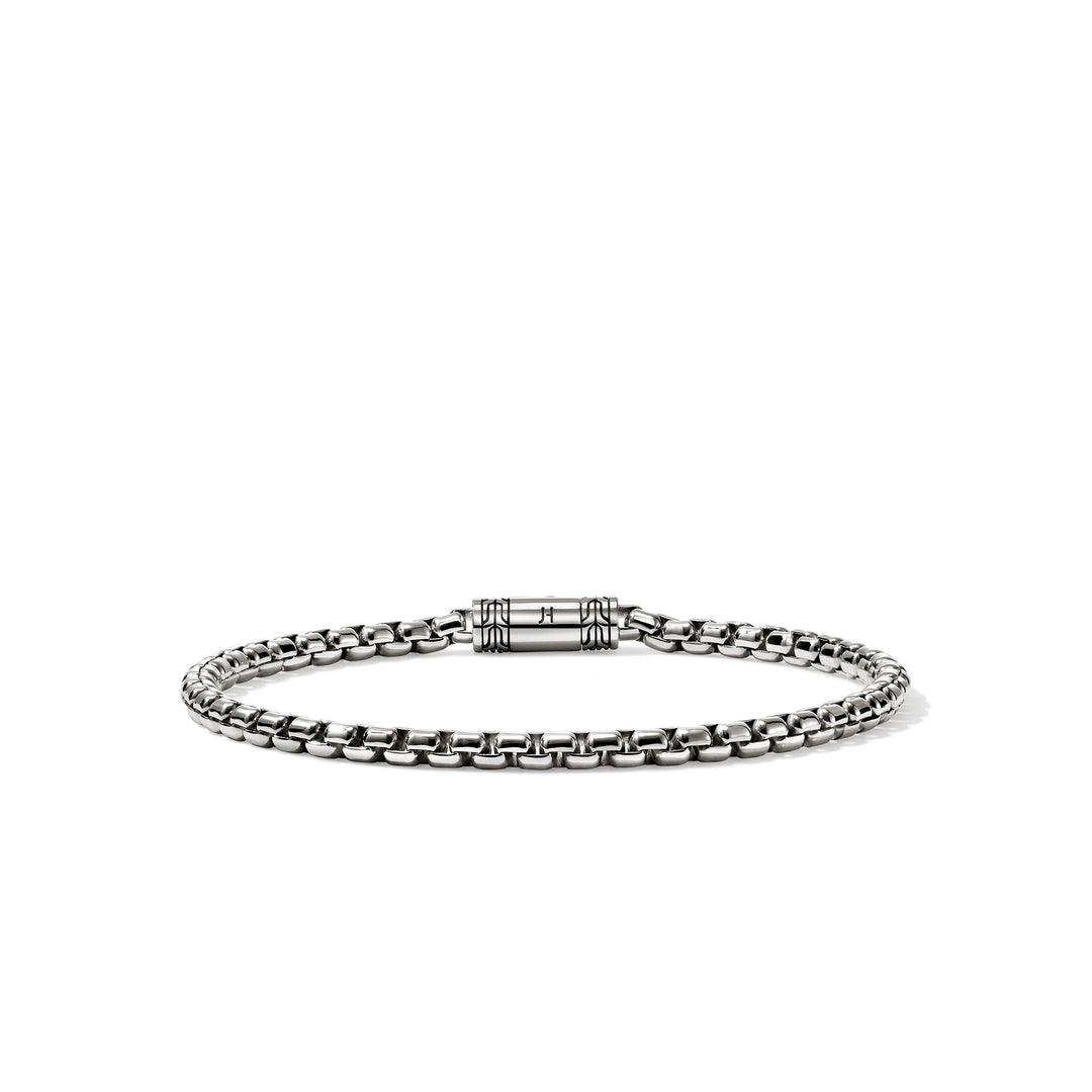 Box Chain Bracelet, Sterling Silver, 3.7MM
