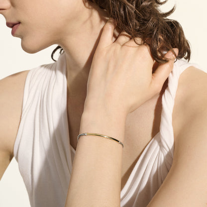 JH Essential Bracelet, Gold, Sterling Silver, 2.5MM