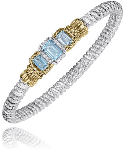 Vahan 14k Gold & Sterling Silver Sky Blue Topaz Bracelet