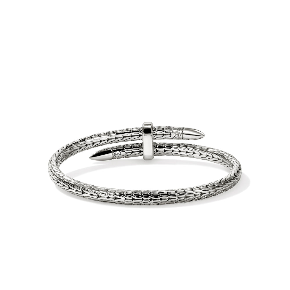 Spear Flex Cuff, Sterling Silver, Gemstones