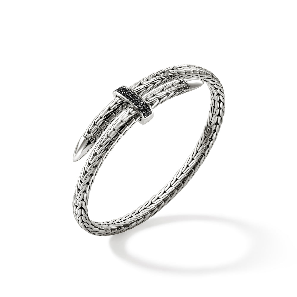Spear Flex Cuff, Sterling Silver, Gemstones