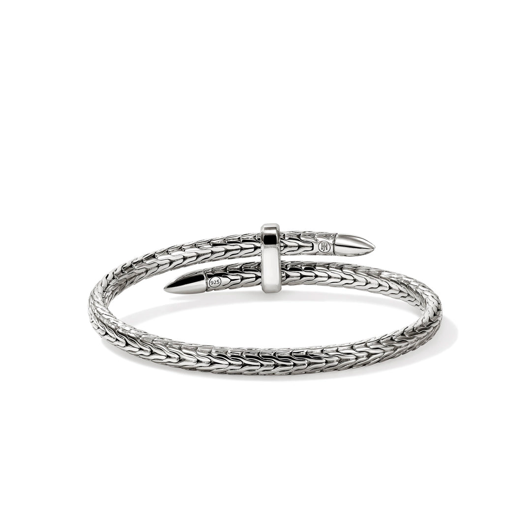 Spear Flex Cuff, Sterling Silver, Gemstones