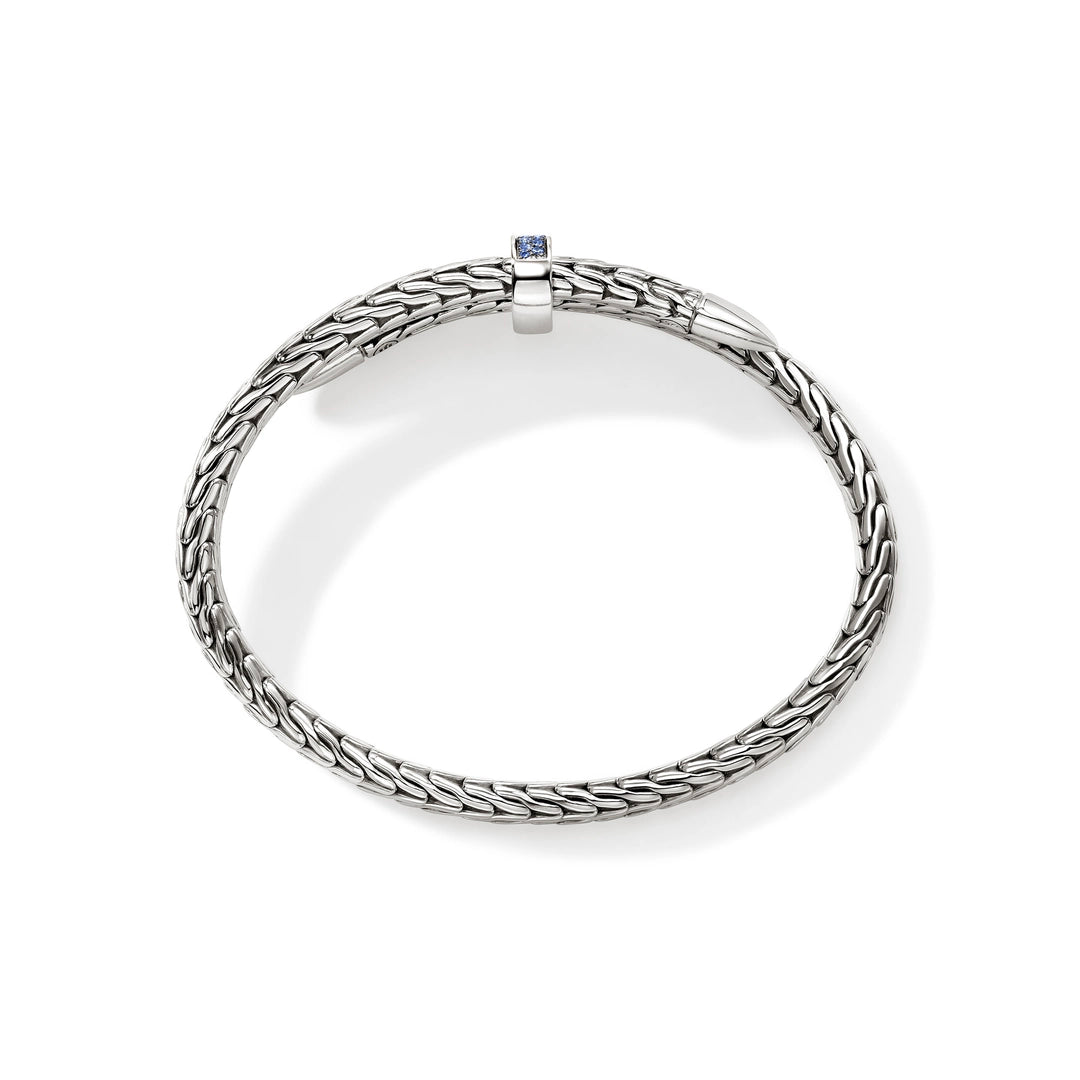 Spear Flex Cuff, Sterling Silver, Gemstones