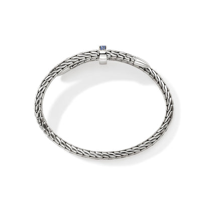 Spear Flex Cuff, Sterling Silver, Gemstones