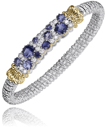 Vahan 14k Gold & Sterling Silver London Blue Topaz Bracelet