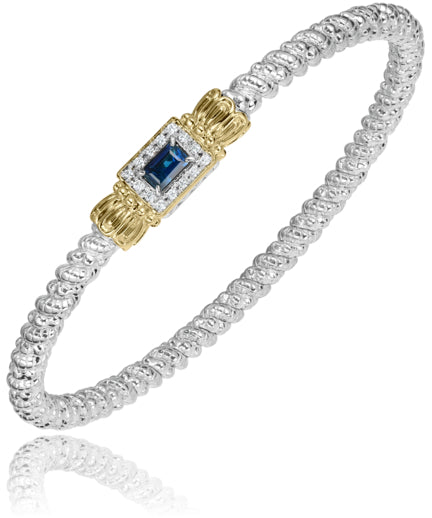 Vahan 14k Gold & Sterling Silver Garnet Bracelet