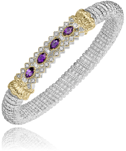 Vahan 14k Gold & Sterling Silver London Blue Topaz Bracelet