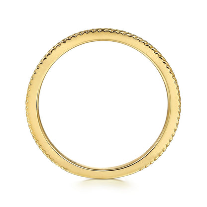 14K Yellow Plain Gold Stackable Ring