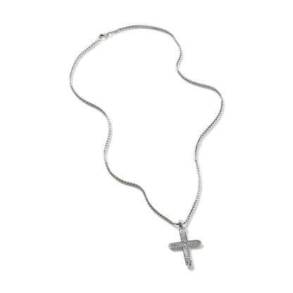 Cross Pendant Necklace, Sterling Silver