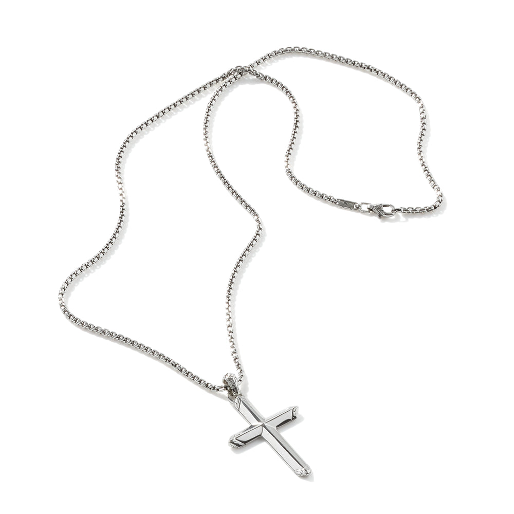 Cross Pendant Necklace, Sterling Silver