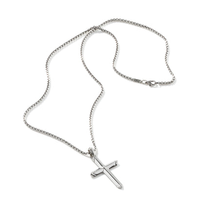 Cross Pendant Necklace, Sterling Silver