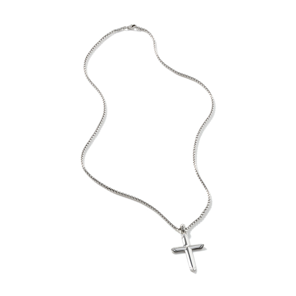 Cross Pendant Necklace, Sterling Silver