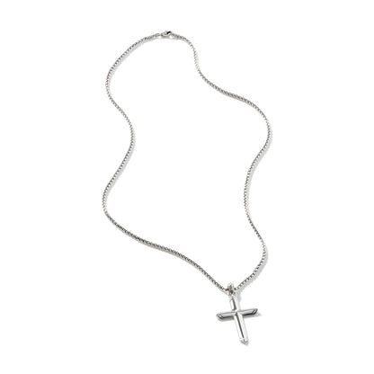 Cross Pendant Necklace, Sterling Silver