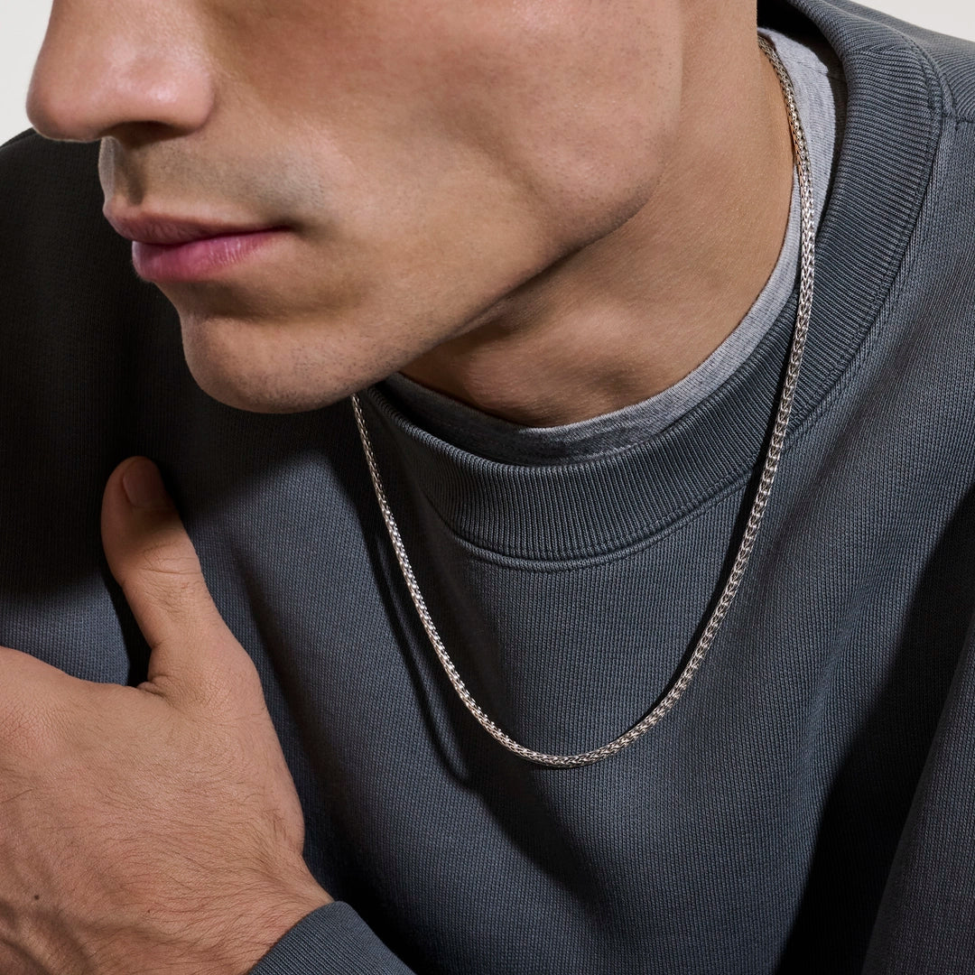 Icon Mini Necklace, Sterling Silver, 3.5MM