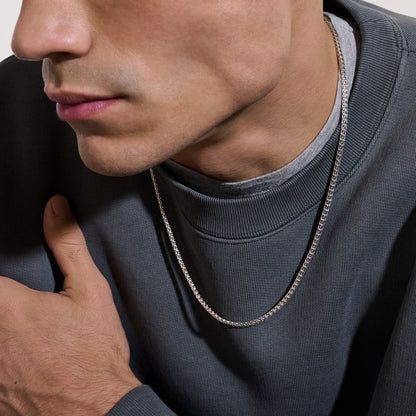Icon Mini Necklace, Sterling Silver, 3.5MM