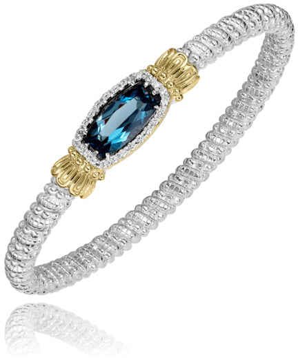 Vahan 14k Gold & Sterling Silver Black Onyx Bracelet