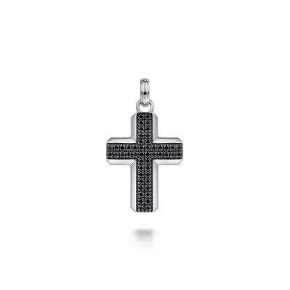 925 Sterling Silver and Black Spinel Cross Pendant – Stiles Jewelers