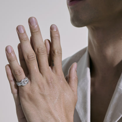 Love Knot Ring, Sterling Silver, 5MM