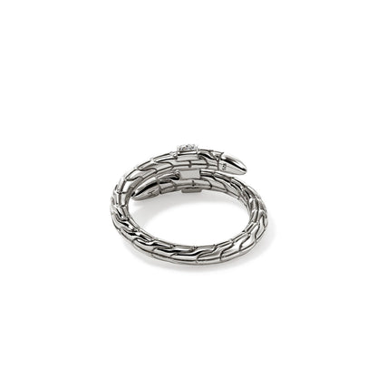 Spear Ring, Sterling Silver, Diamonds