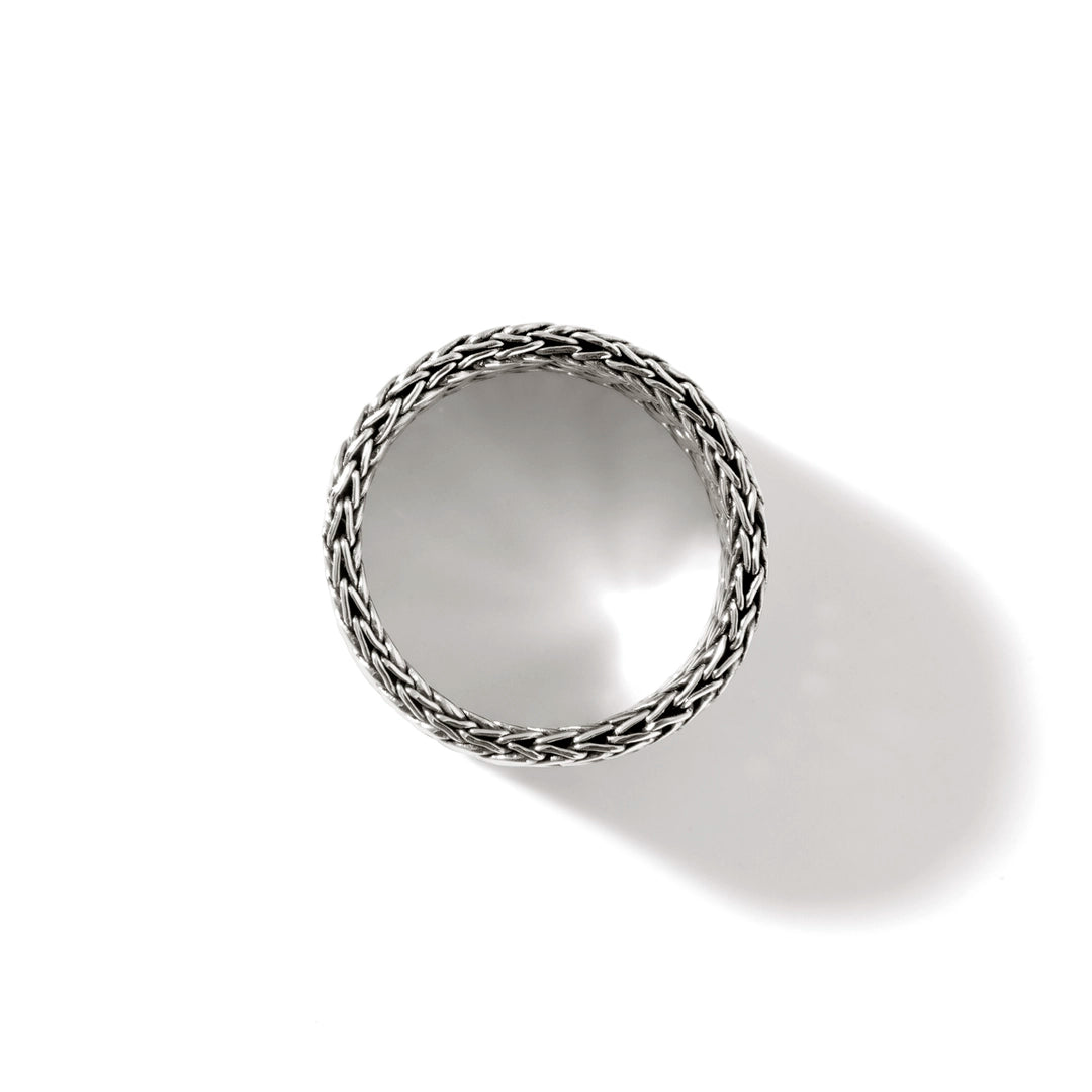 Rata Chain Band Ring, Sterling Silver, Wide