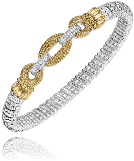 Vahan 14k Gold & Sterling Silver Diamond Bracelet
